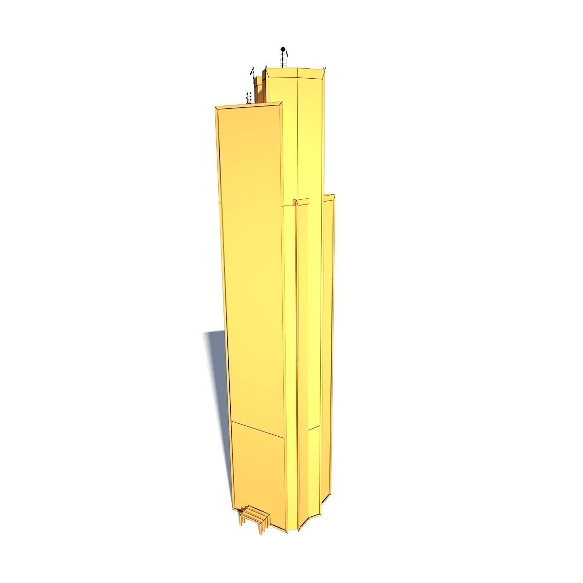 Skyscrapper 12 High Low-poly 3D model_4