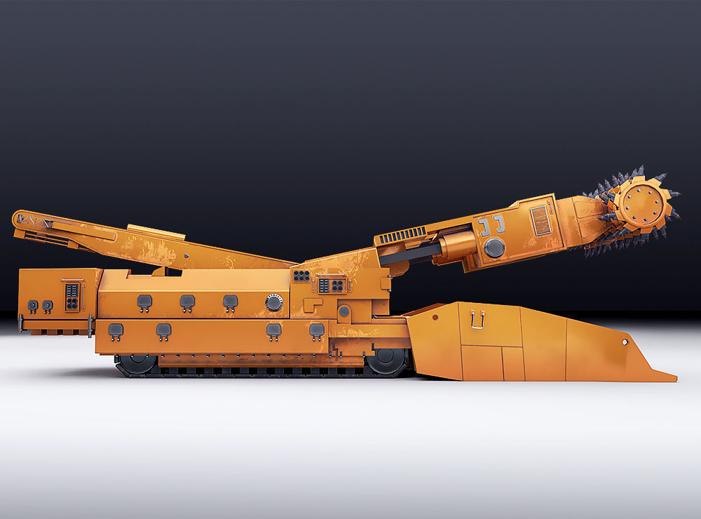 Continuous Miner 3D model_4