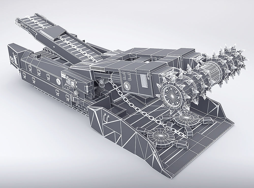 Continuous Miner 3D model_6