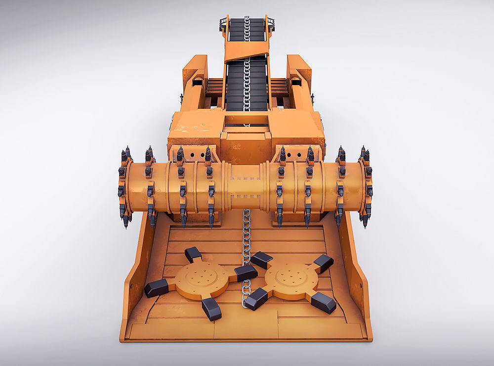 Continuous Miner 3D model_2