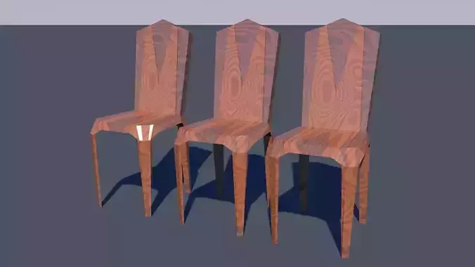 Art Deco Inspired Chair 3D model