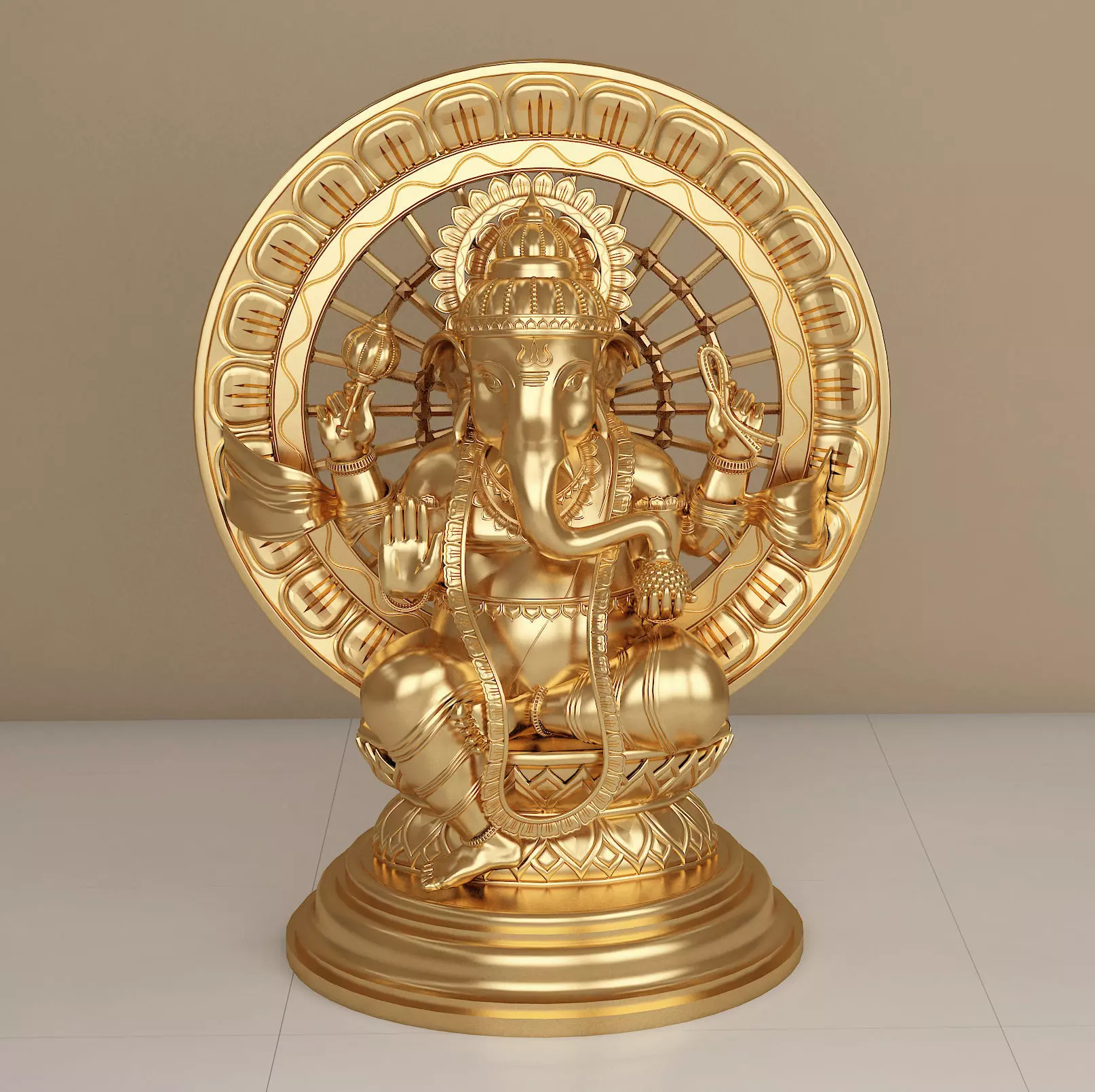 Ganesha statue 3D model_0