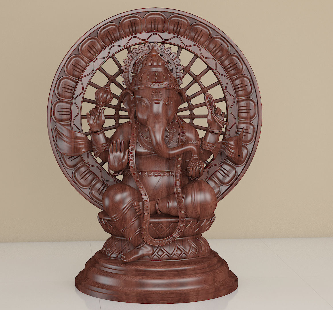 Ganesha statue 3D model_1