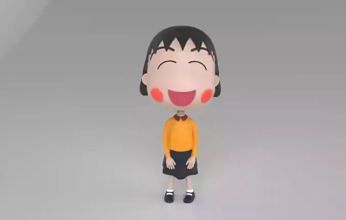 Chibi Maruko Chan Skirt and Sweater 3D print model