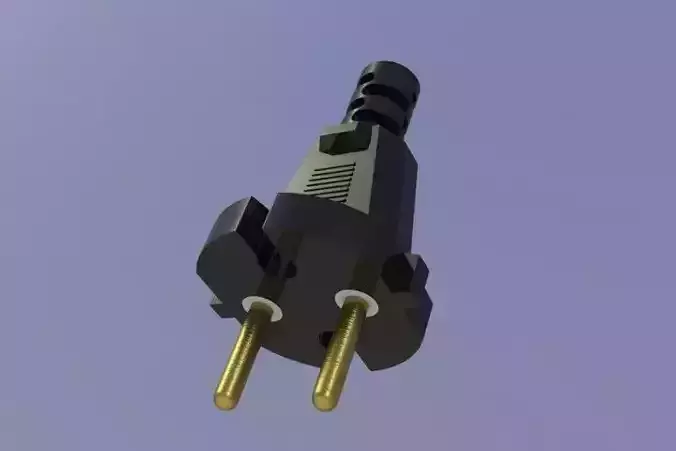 Power plug 3D model