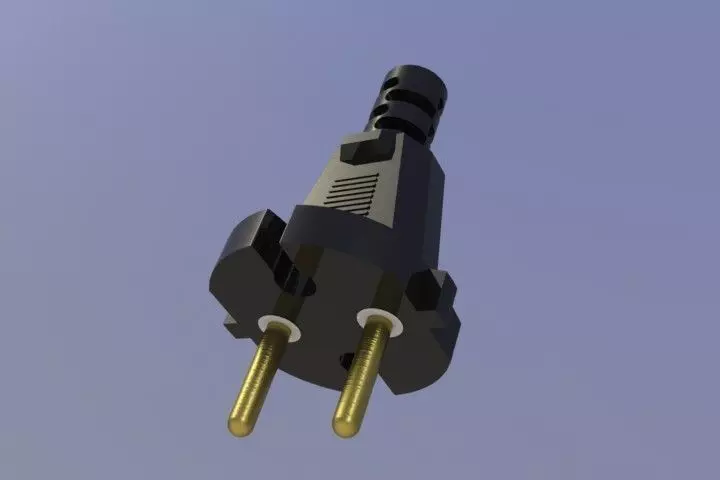 Power plug 3D model_0