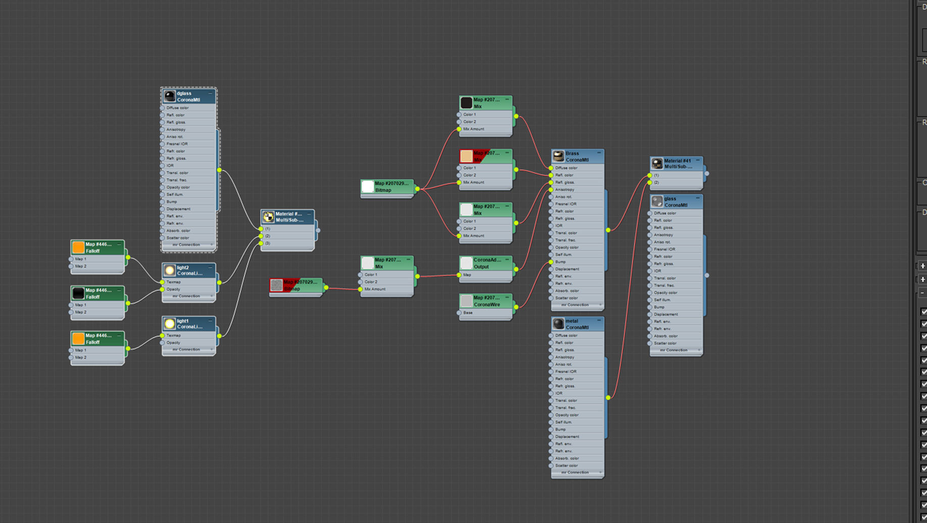 Staggered Glass Chandelier 3D model_4