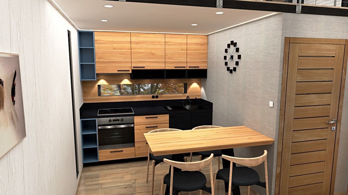 modern-contemporary micro house on 22 m2 Low-poly 3D model_5