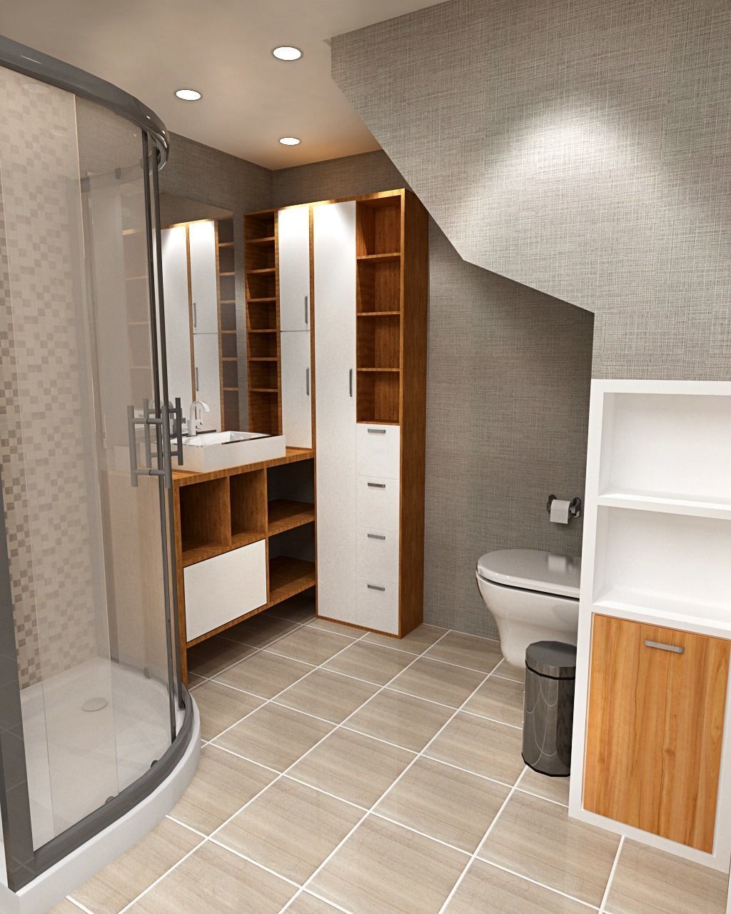 modern-contemporary micro house on 22 m2 Low-poly 3D model_9