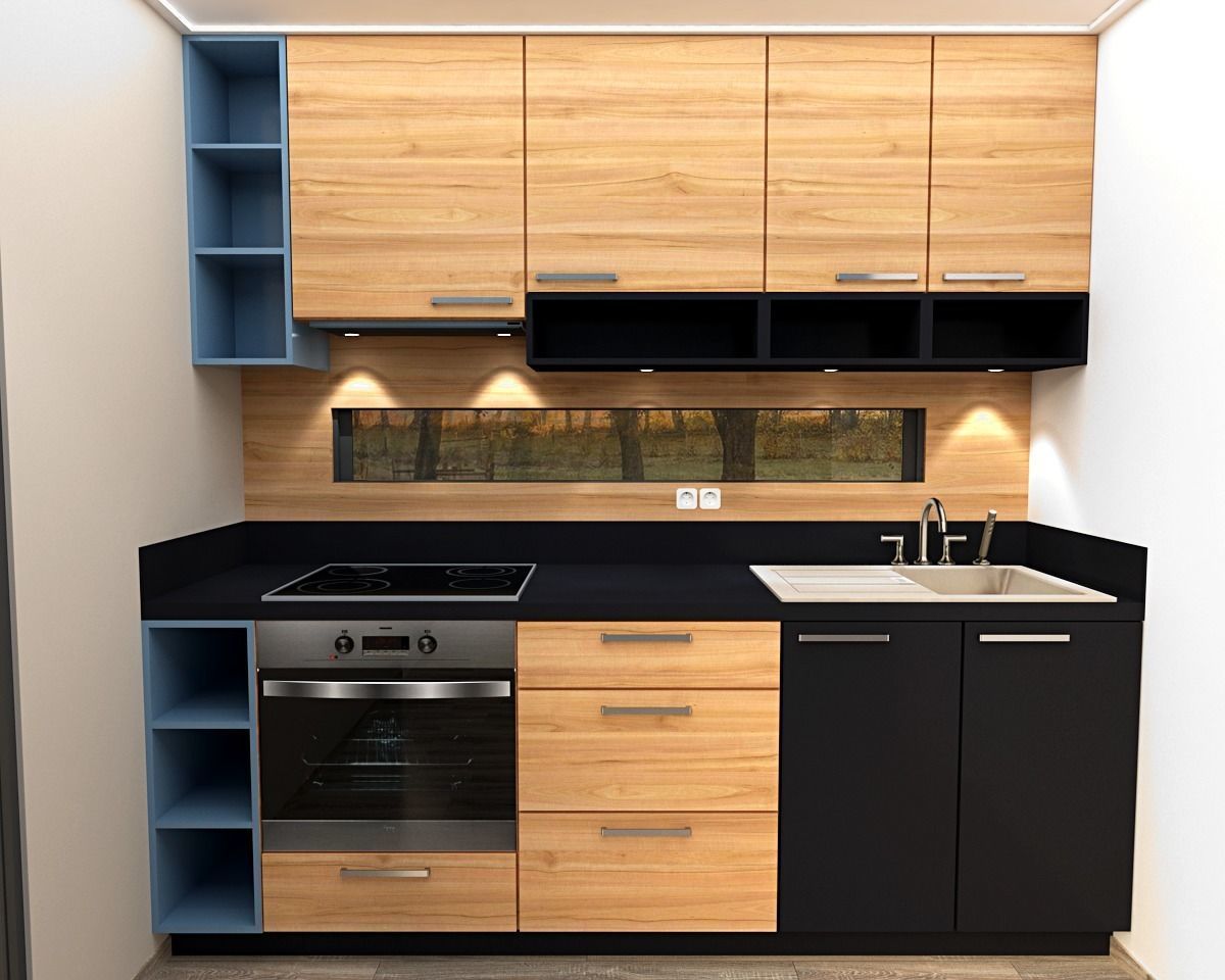 modern-contemporary micro house on 22 m2 Low-poly 3D model_14