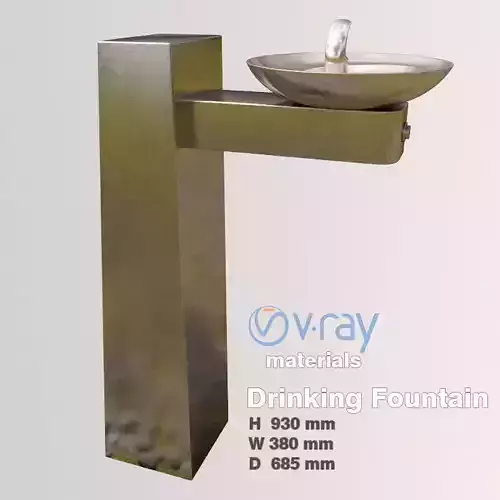 Fountain-Drinking Fountain 3D model