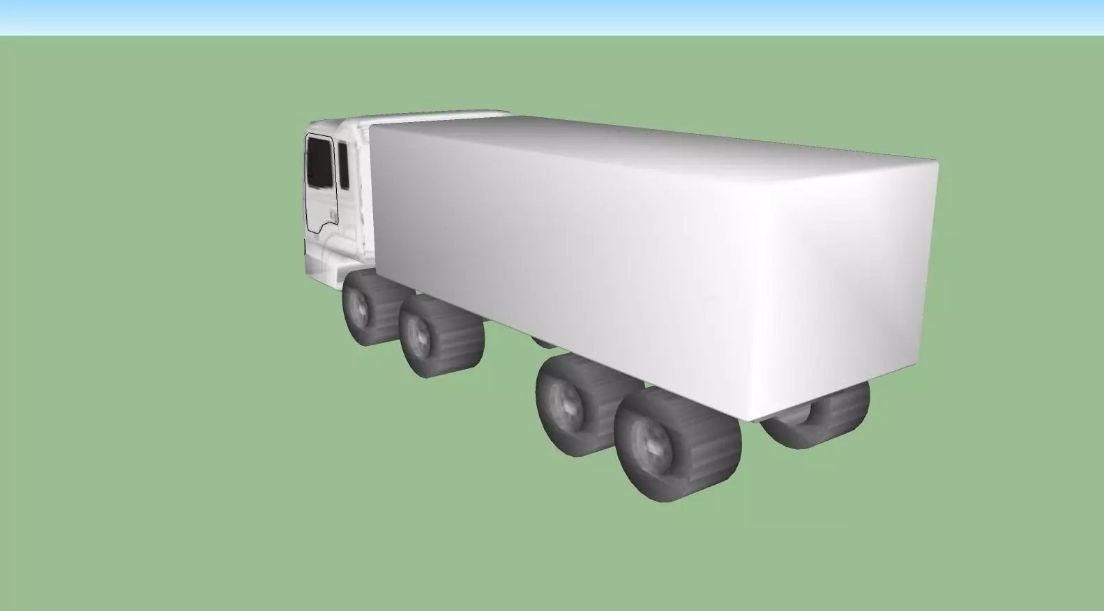 Hyundai HD320 Truck Low-poly 3D model