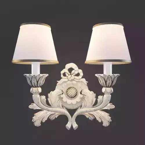 chelini wall sconce with two lamps