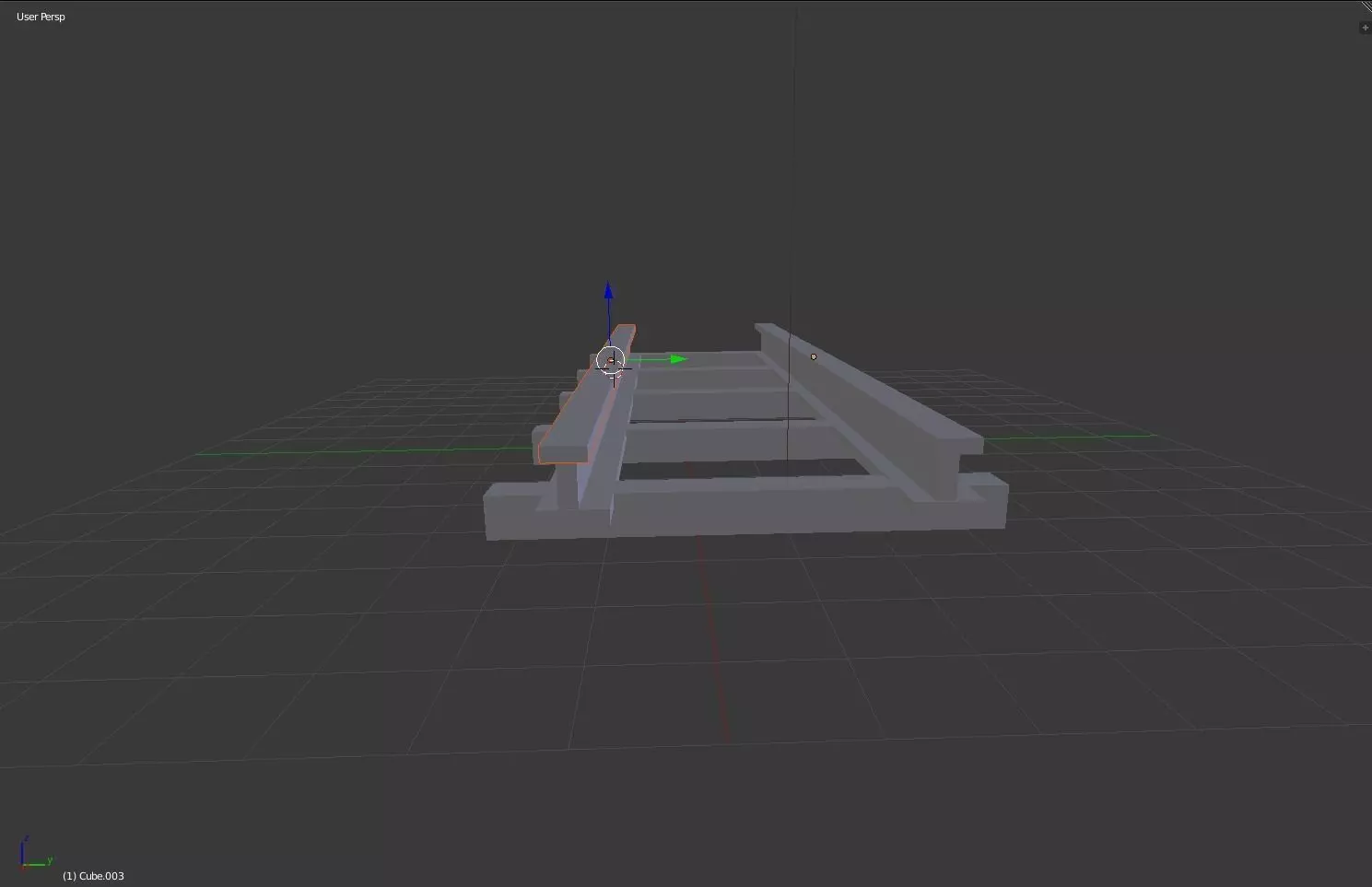 Ho scale Model Train Track 3D model_0