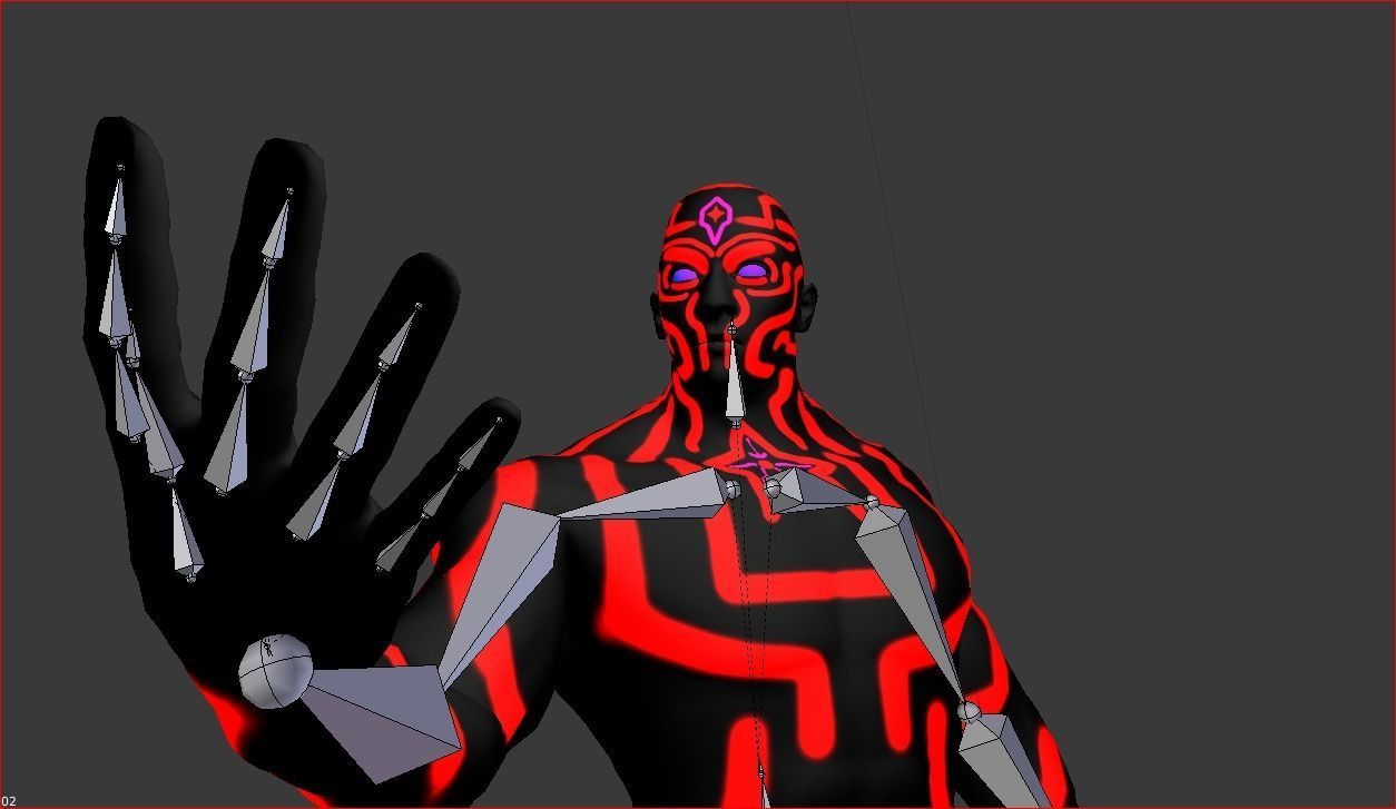 Lord of Destruction Low-poly 3D model_8