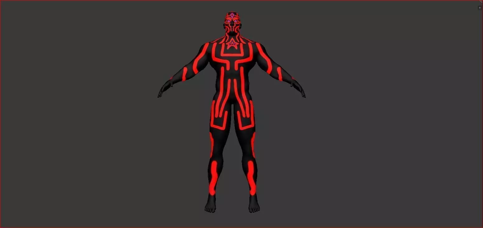 Lord of Destruction Low-poly 3D model_0