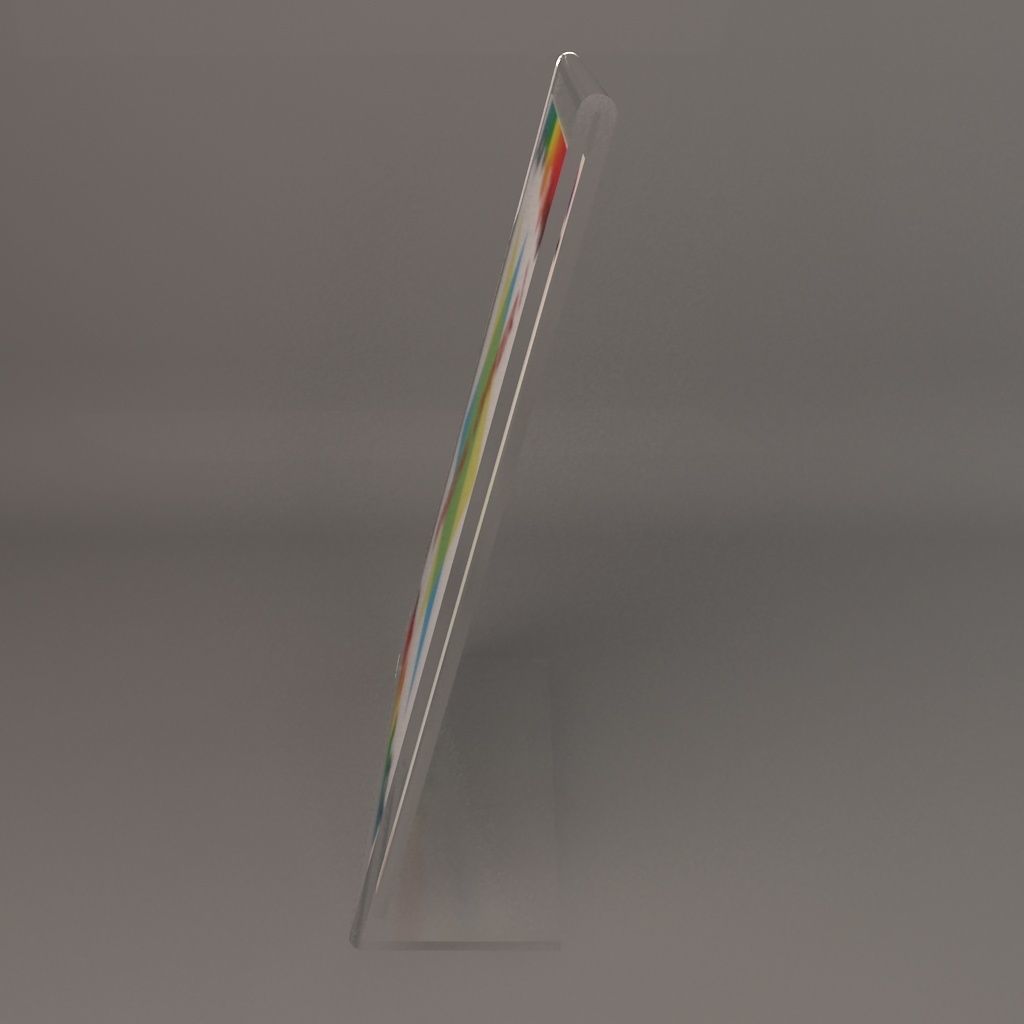 Tabletop Sign Holder Low-poly 3D model_2