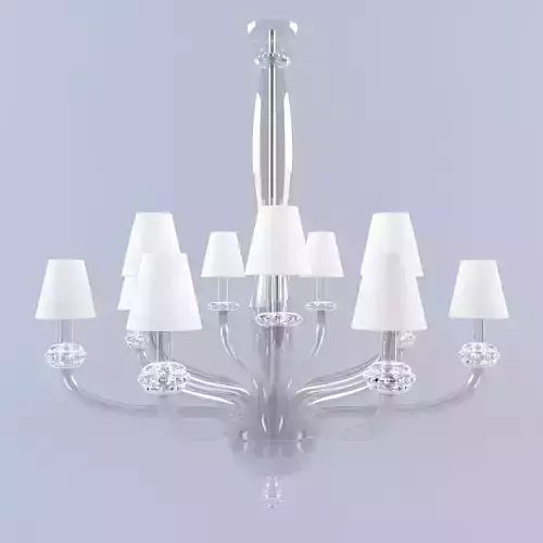 barovier toso amsterdam luxury modern glass chandelier 3D model