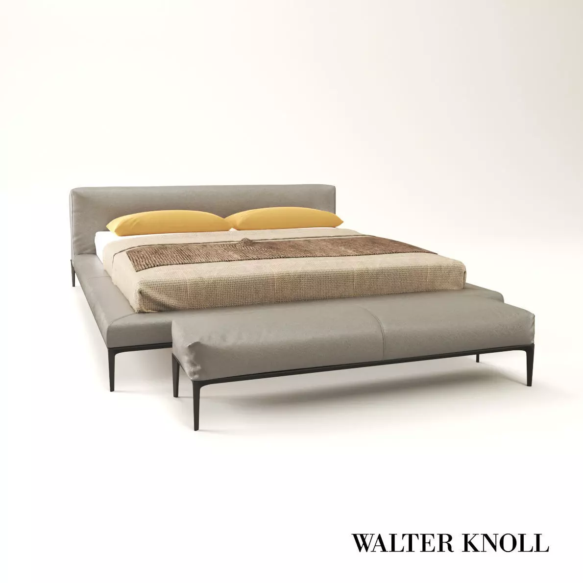 Bed Jaan from Walter Knoll - Design by EOOS 3D model
