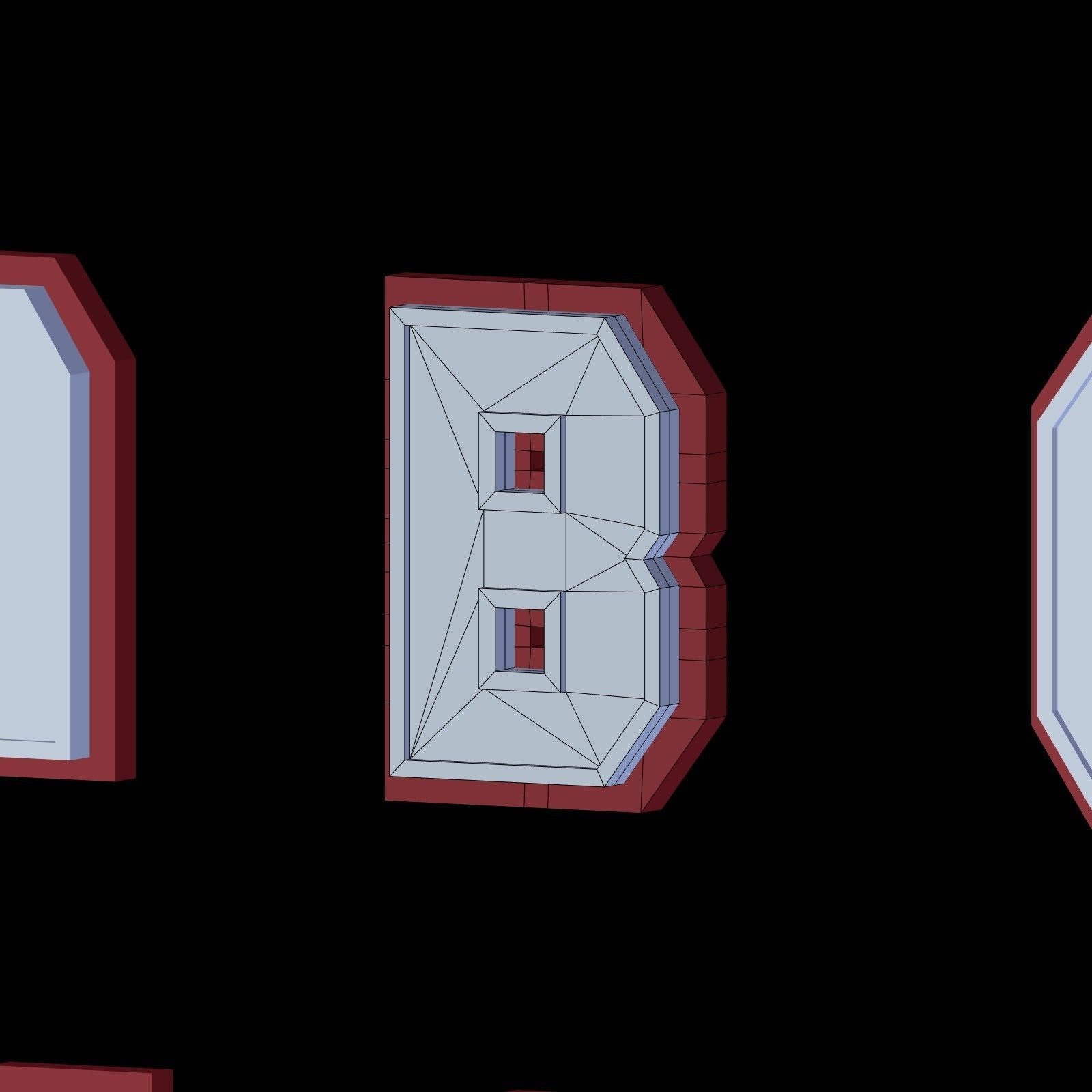 Alphabet - Low Poly Low-poly 3D model_10