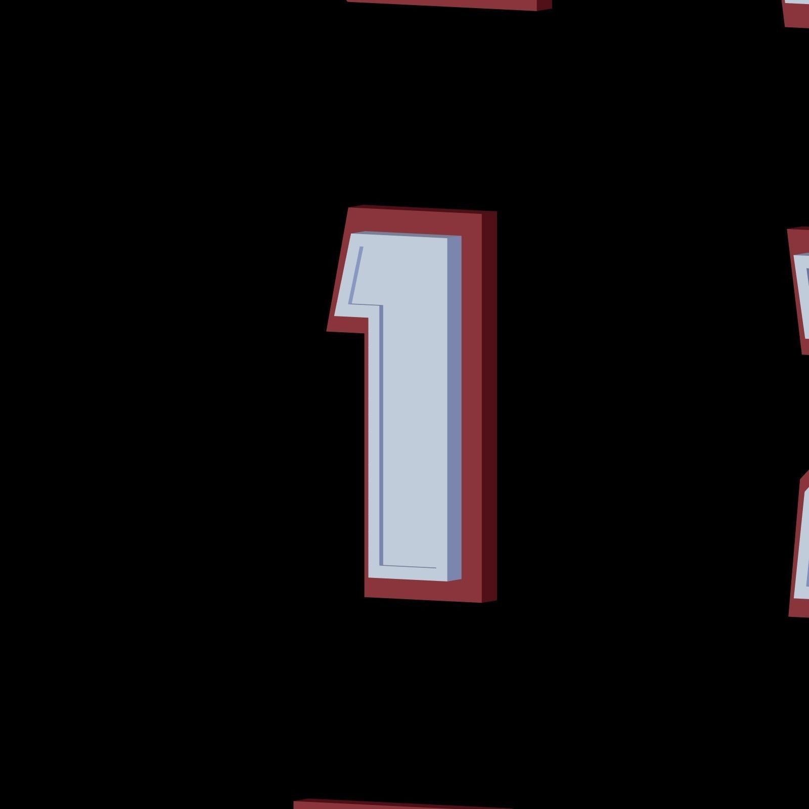 Alphabet - Low Poly Low-poly 3D model_13