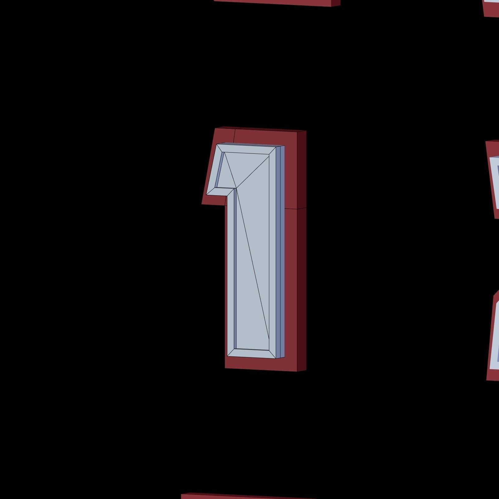 Alphabet - Low Poly Low-poly 3D model_14