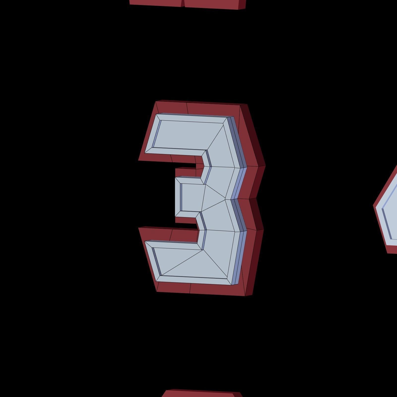 Alphabet - Low Poly Low-poly 3D model_18