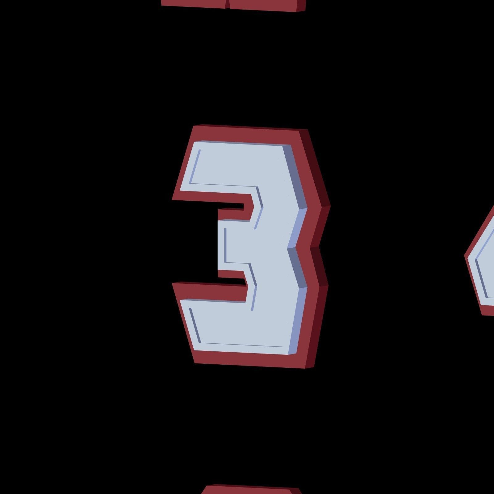 Alphabet - Low Poly Low-poly 3D model_17