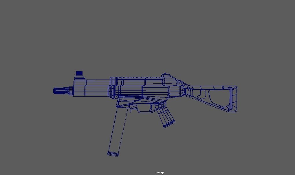 UMP 45 Free low-poly 3D model_4