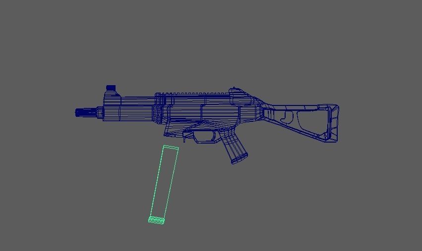 UMP 45 Free low-poly 3D model_5