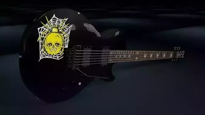 Kirk Hammett ESP KH-3 SpiderSkull 3D model