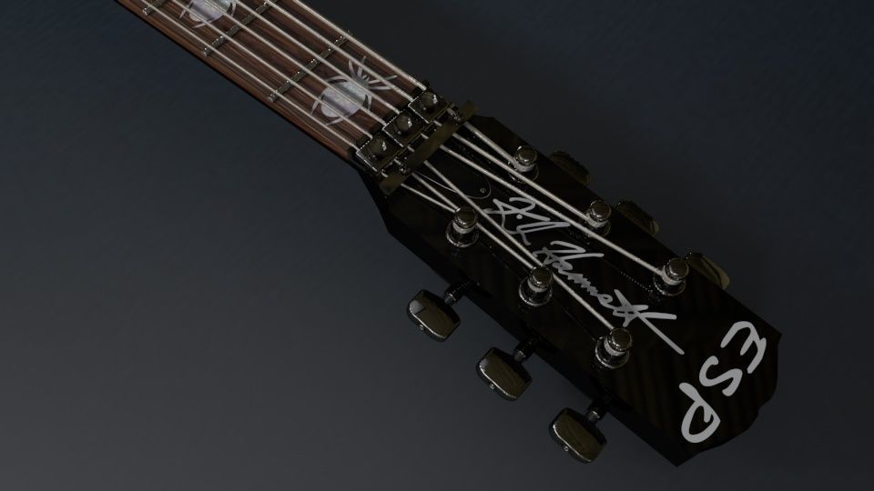 Kirk Hammett ESP KH-3 SpiderSkull 3D model_5