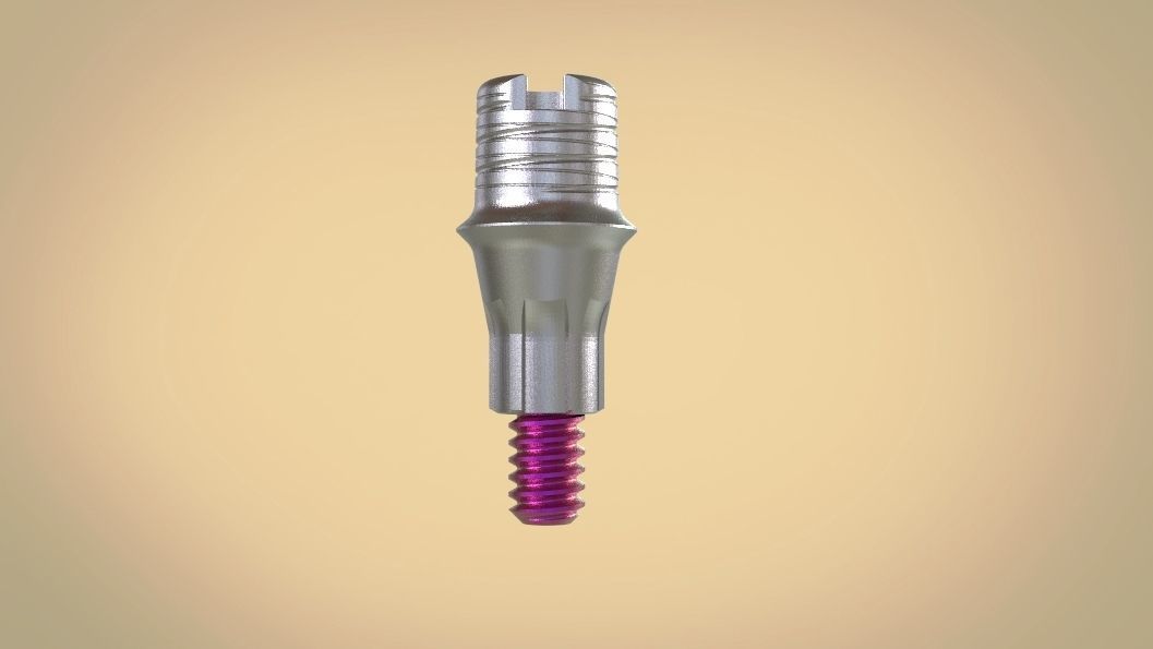 Digital Screw Retained Abutment 3D print model_19
