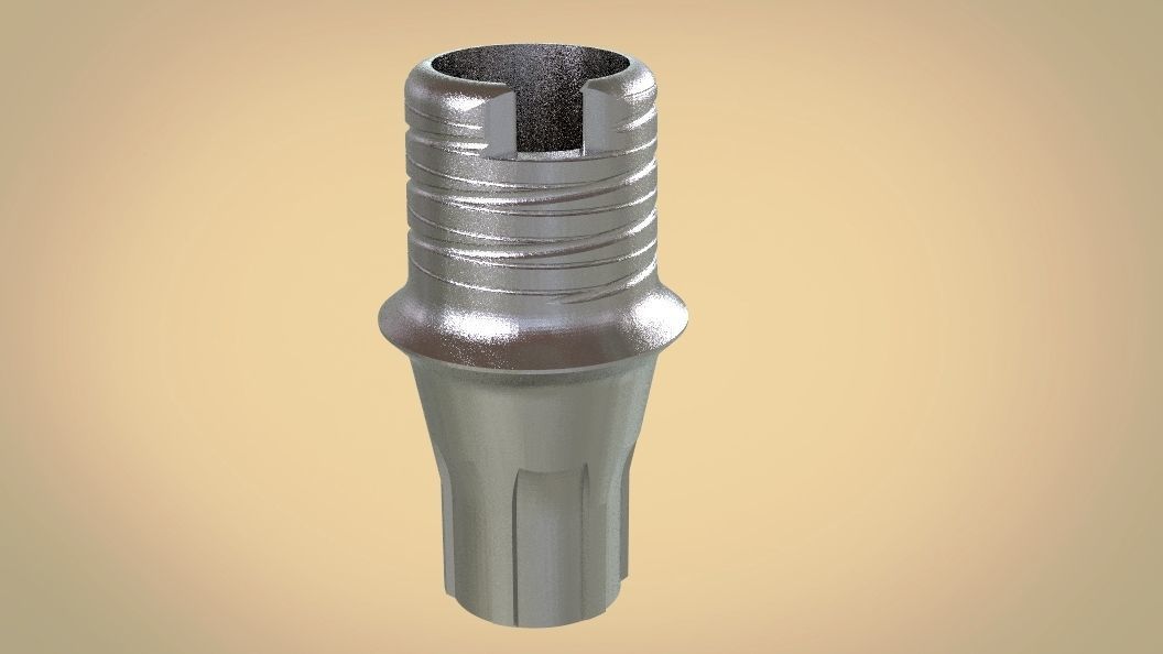 Digital Screw Retained Abutment 3D print model_10