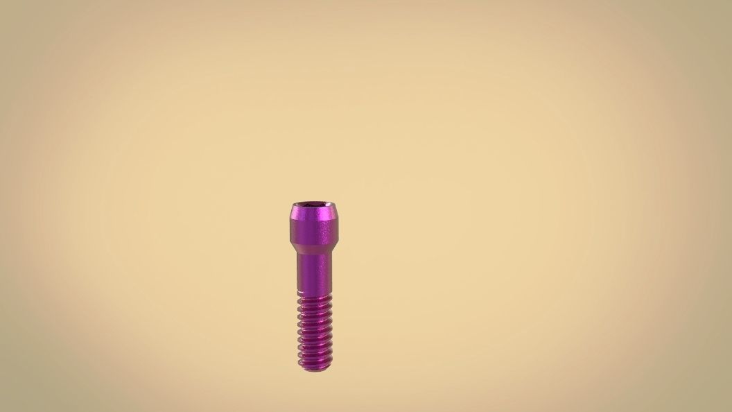 Digital Screw Retained Abutment 3D print model_4