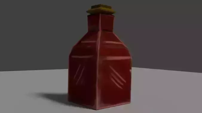 Low poly healing potion