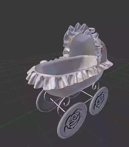 Rose Baby Stroller Pram