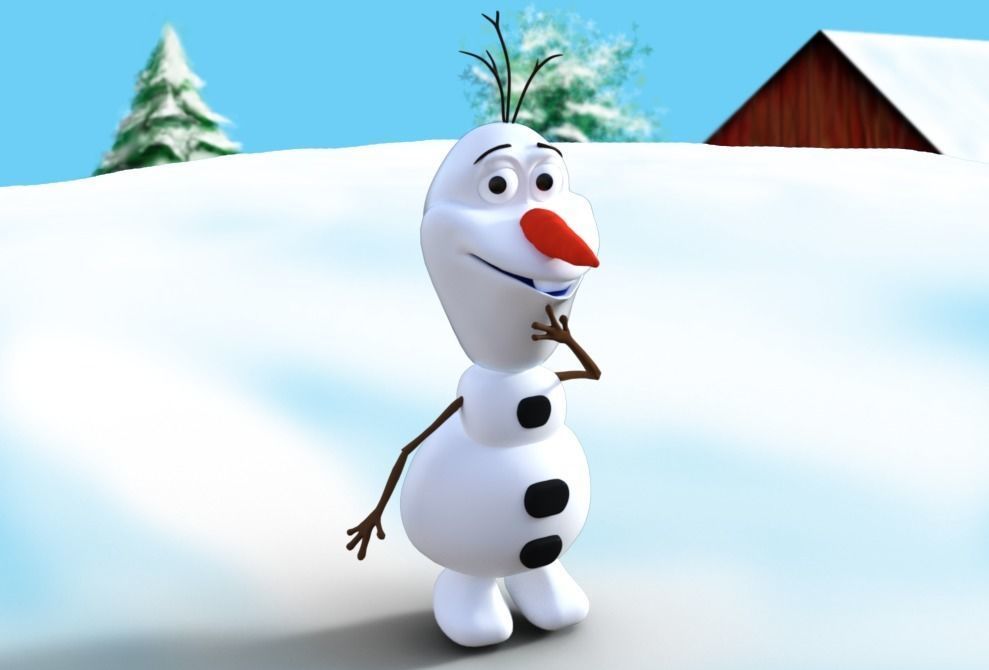 Olaf - Frozen 3D model_2