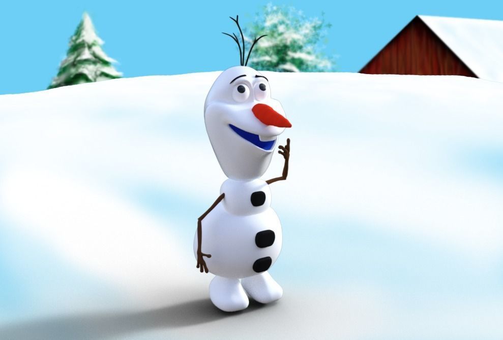 Olaf - Frozen 3D model_3