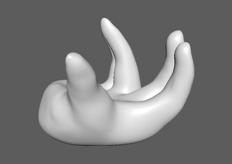 Hand Stand for Moon Lamp 3D print model_0