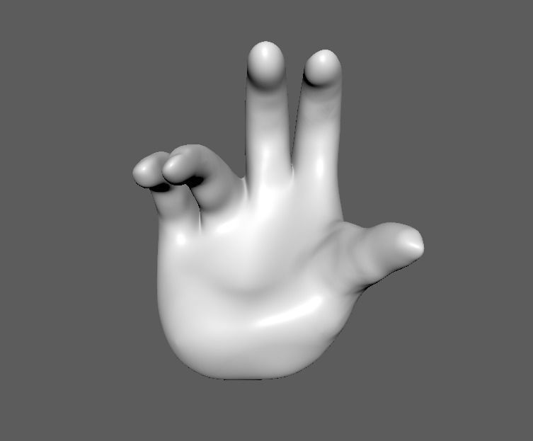 Hand Stand for Moon Lamp 3D print model_1