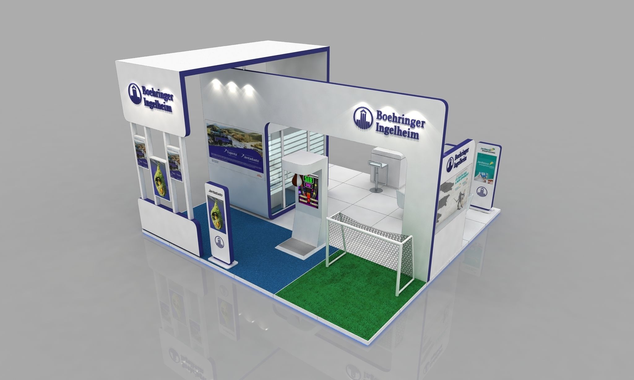 6x6 Meter exhibition stand 3D model_2