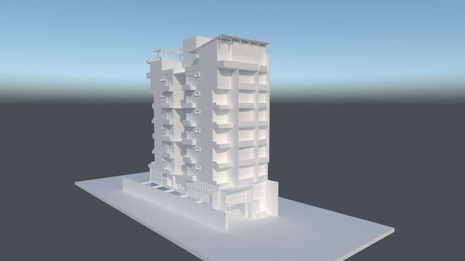 Apartment 3D building 3D model