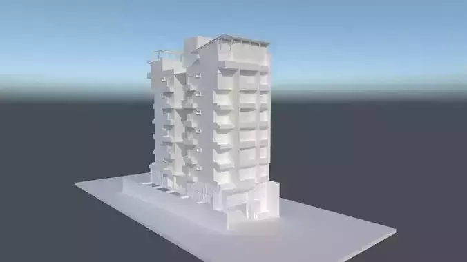 Apartment 3D building