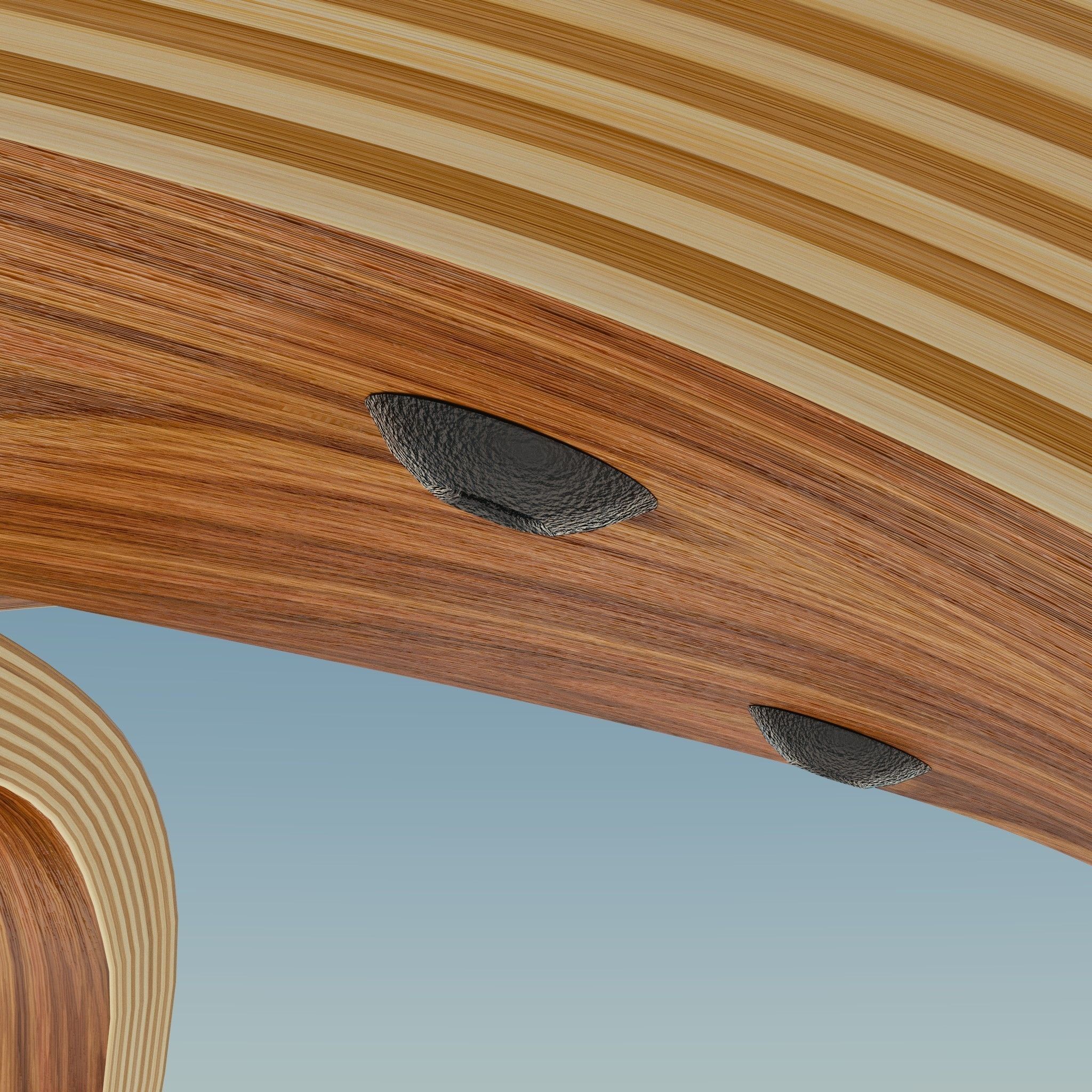 Eames Lounge Chair Wood LCW Low-poly 3D model_12