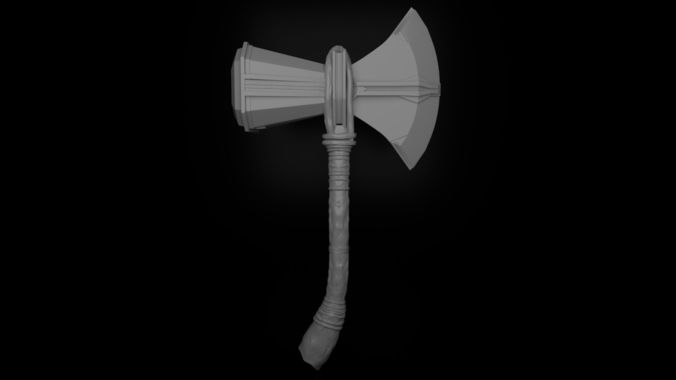 Stormbreaker-Thor viking axe Free 3D model