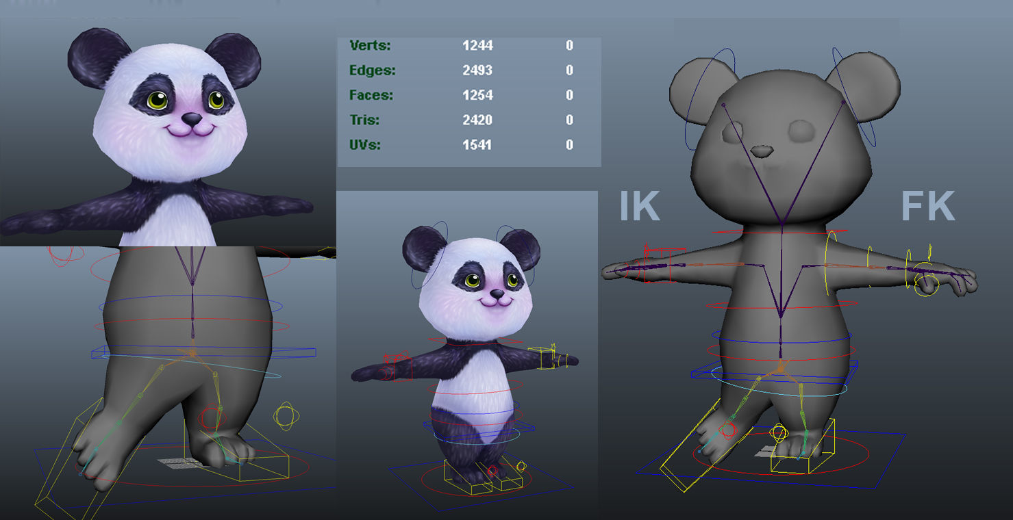 Animal pack v7 Low-poly 3D model_6