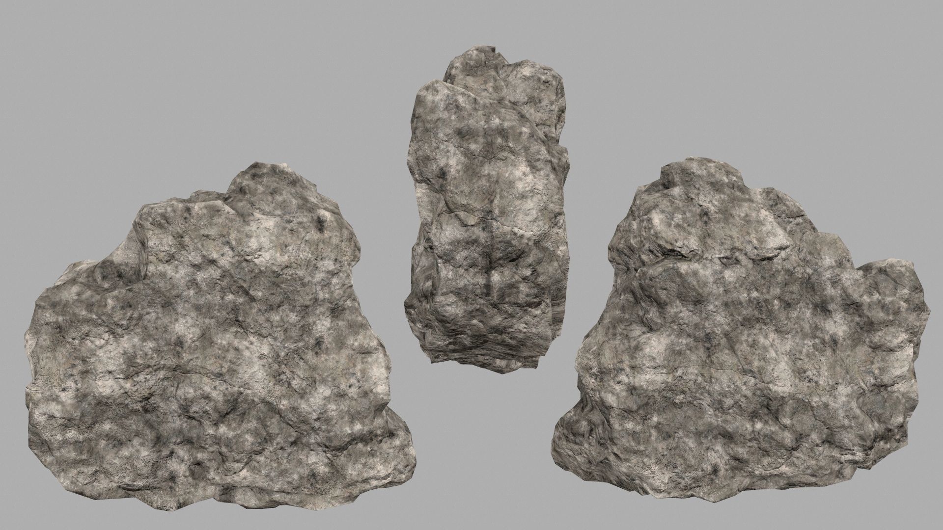 sand rocks Low-poly 3D model_18