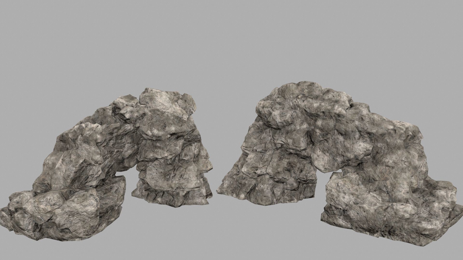 sand rocks Low-poly 3D model_12