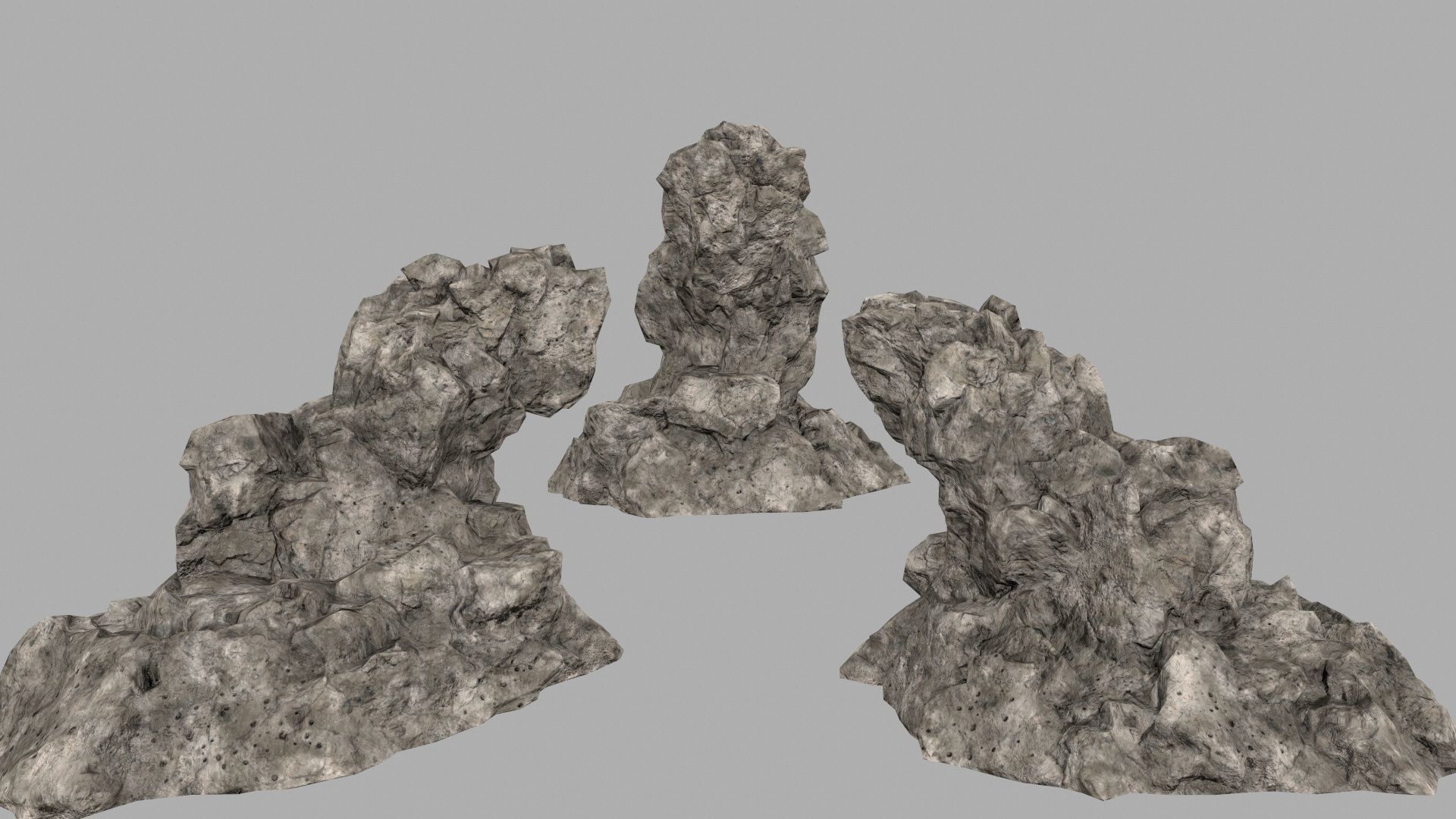 sand rocks Low-poly 3D model_14